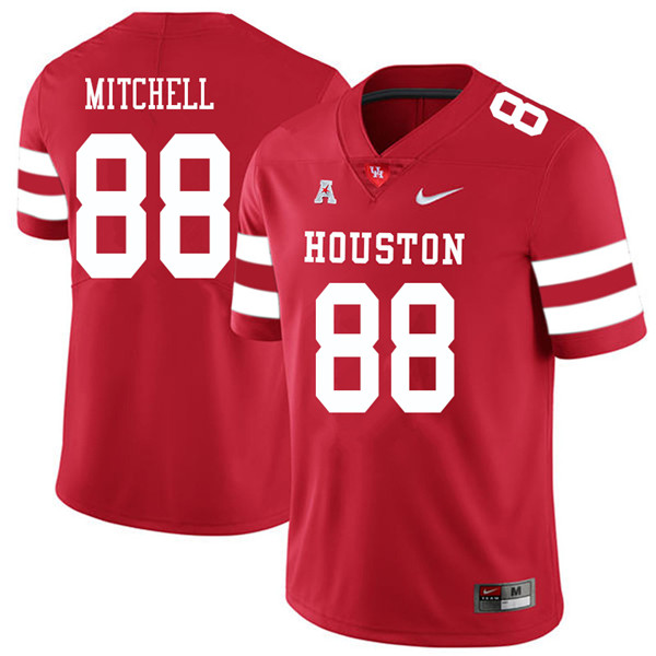 2018 Men #88 Osby Mitchell Houston Cougars College Football Jerseys Sale-Red - Click Image to Close